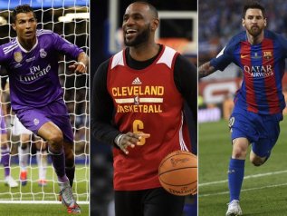 LeBron, Messi e Ronaldo: i tre sportivi più pagati