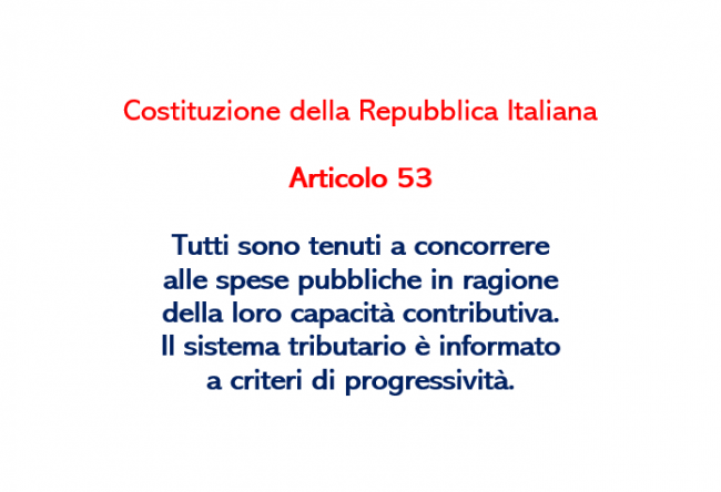 Oltre il 60% delle tasse non è progressivo in Italia