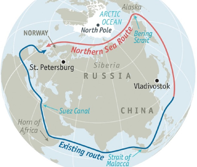 Rotta Artica: la Cina sfida Suez e accorcia il viaggio verso l’Europa