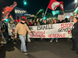 Iniziative di protesta in tutta Italia subito dopo l’abbordaggio di Israele