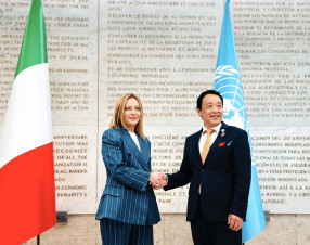 Il Papa, Mattarella e Meloni alla Fao