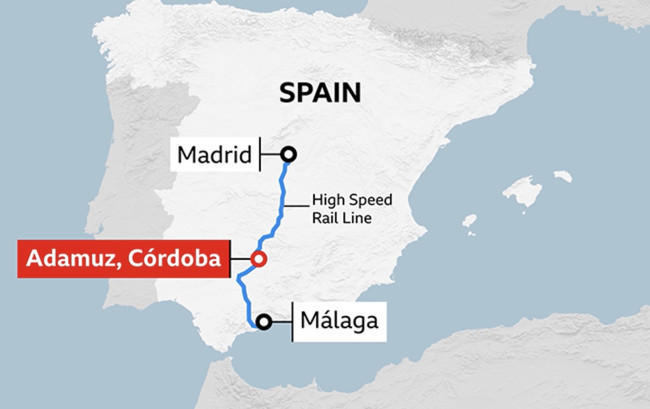 Strage sui binari in Andalusia: due treni AV deragliano, decine di morti