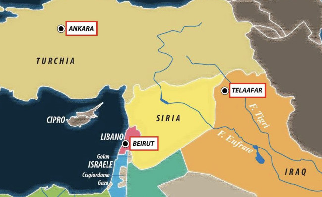 Israele taglia il Libano in due