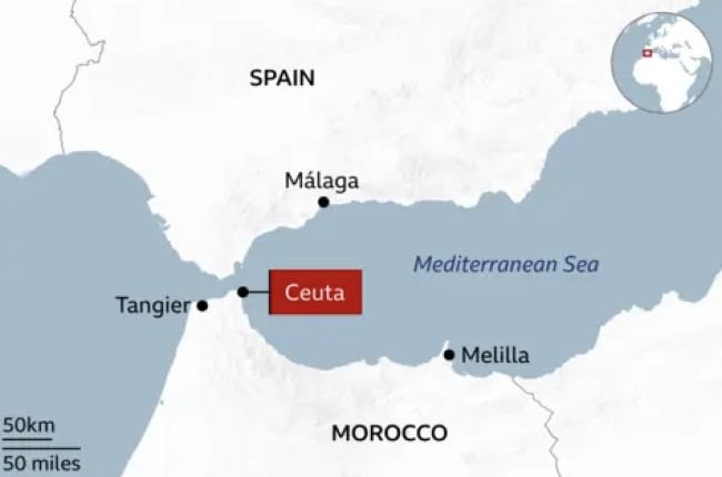 Emergenza migranti a Ceuta, migliaia attraversano il confine
