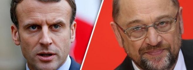 Macron chiede aiuto a Schulz per riformare l'UE