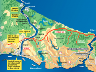 Quella “folle” idea di costruire un canale artificiale di 45 km nel Bosforo