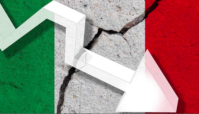 Il Pil crolla del 12,4% nel 2° trimestre
