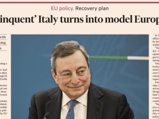 FT, così Mario Draghi salva l’Italia: “Da giovane delinquente a modello”