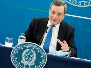 La conferenza stampa di Mario Draghi